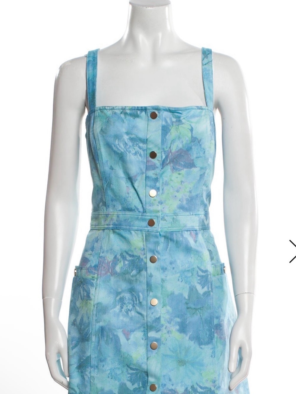 Ramy Brook Light Blue Textured Zip Dress